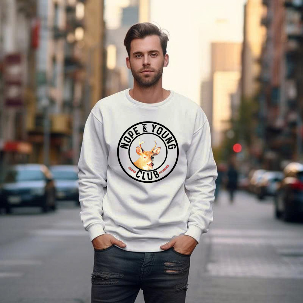 Nope And Young Under Club 100 Inches Sweatshirt Deer Hunting Shirts Deer Hunter Gifts